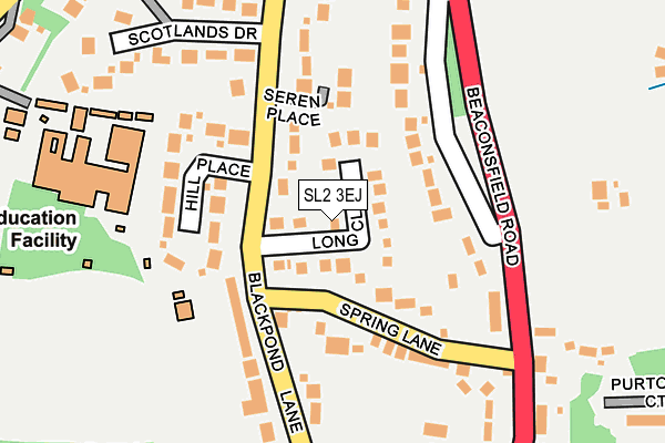 SL2 3EJ map - OS OpenMap – Local (Ordnance Survey)