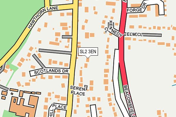 SL2 3EN map - OS OpenMap – Local (Ordnance Survey)