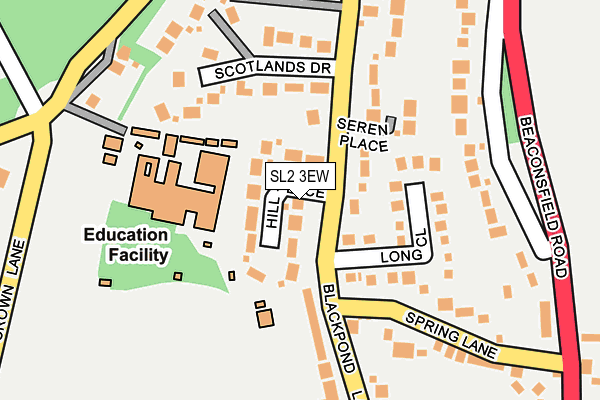 SL2 3EW map - OS OpenMap – Local (Ordnance Survey)
