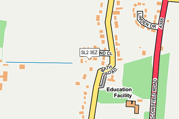 SL2 3EZ map - OS OpenMap – Local (Ordnance Survey)