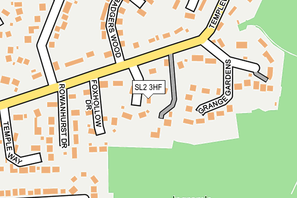 SL2 3HF map - OS OpenMap – Local (Ordnance Survey)