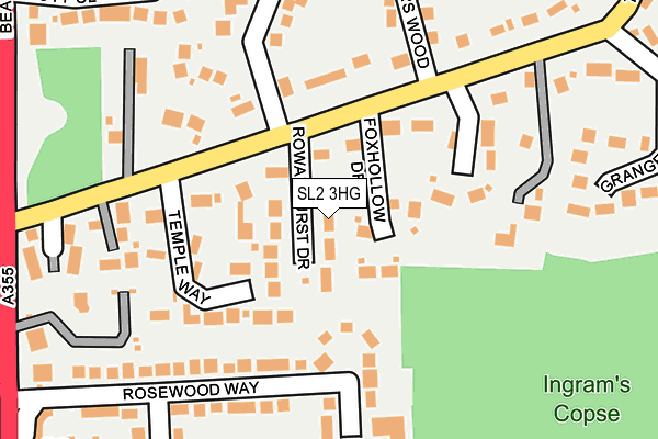 SL2 3HG map - OS OpenMap – Local (Ordnance Survey)