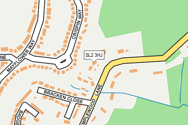 SL2 3HJ map - OS OpenMap – Local (Ordnance Survey)