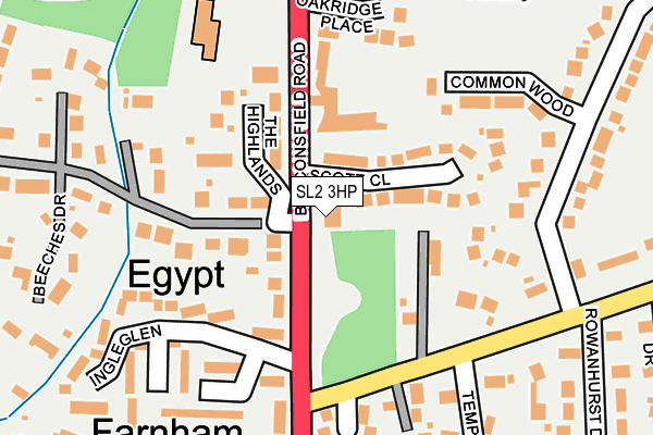 SL2 3HP map - OS OpenMap – Local (Ordnance Survey)