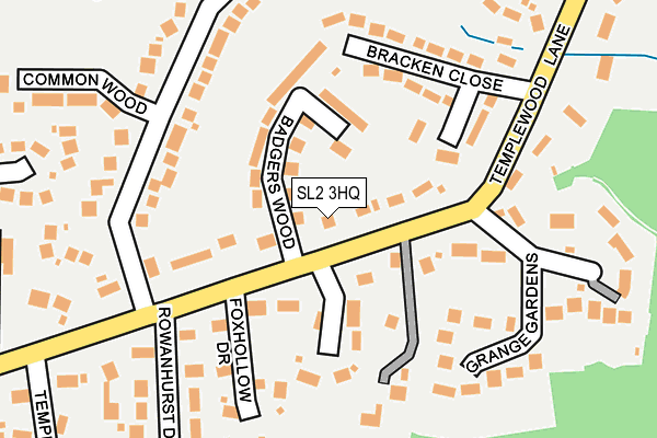 SL2 3HQ map - OS OpenMap – Local (Ordnance Survey)