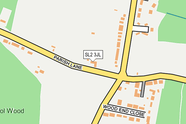 SL2 3JL map - OS OpenMap – Local (Ordnance Survey)