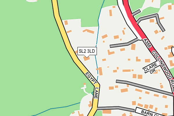 SL2 3LD map - OS OpenMap – Local (Ordnance Survey)