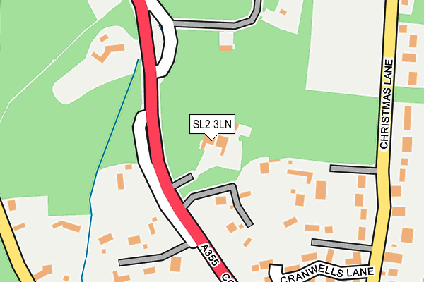 SL2 3LN map - OS OpenMap – Local (Ordnance Survey)