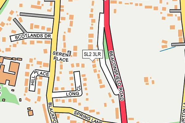 SL2 3LR map - OS OpenMap – Local (Ordnance Survey)