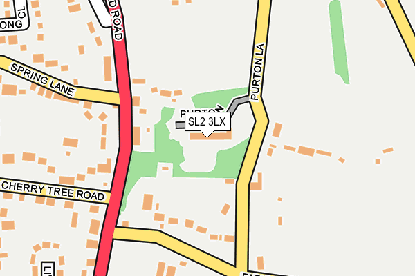 SL2 3LX map - OS OpenMap – Local (Ordnance Survey)