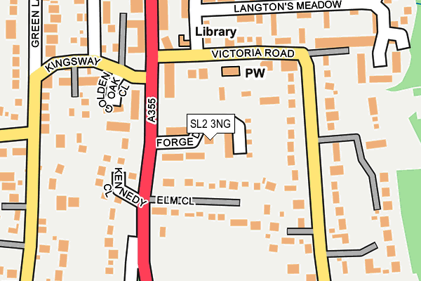 SL2 3NG map - OS OpenMap – Local (Ordnance Survey)