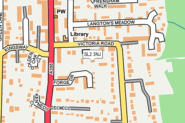 SL2 3NJ map - OS OpenMap – Local (Ordnance Survey)