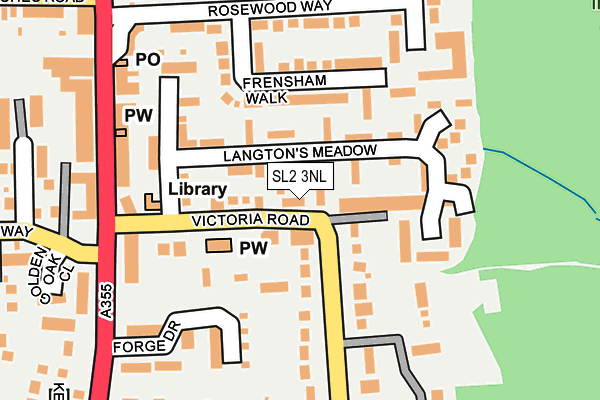 SL2 3NL map - OS OpenMap – Local (Ordnance Survey)