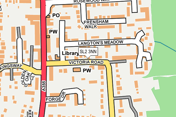 SL2 3NN map - OS OpenMap – Local (Ordnance Survey)
