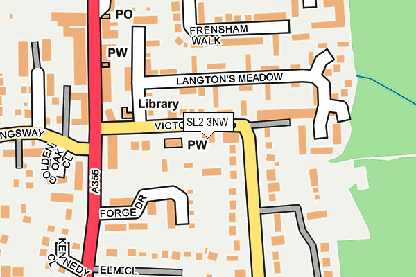 SL2 3NW map - OS OpenMap – Local (Ordnance Survey)