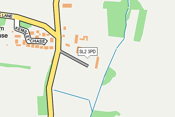 SL2 3PD map - OS OpenMap – Local (Ordnance Survey)
