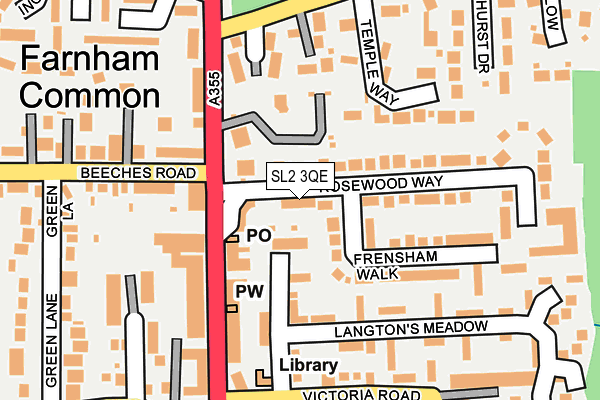 SL2 3QE map - OS OpenMap – Local (Ordnance Survey)