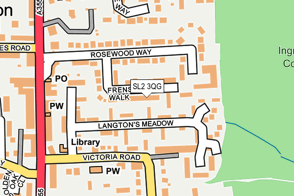 SL2 3QG map - OS OpenMap – Local (Ordnance Survey)