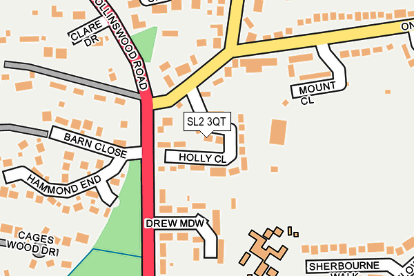 SL2 3QT map - OS OpenMap – Local (Ordnance Survey)