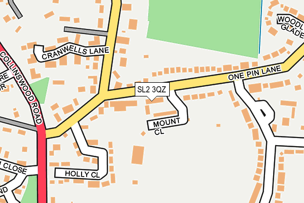 SL2 3QZ map - OS OpenMap – Local (Ordnance Survey)