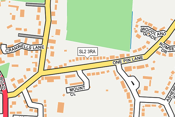SL2 3RA map - OS OpenMap – Local (Ordnance Survey)