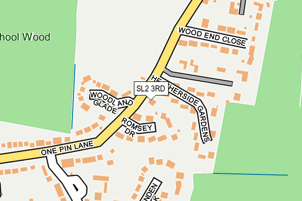 SL2 3RD map - OS OpenMap – Local (Ordnance Survey)