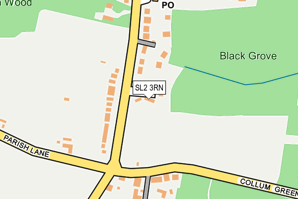 SL2 3RN map - OS OpenMap – Local (Ordnance Survey)