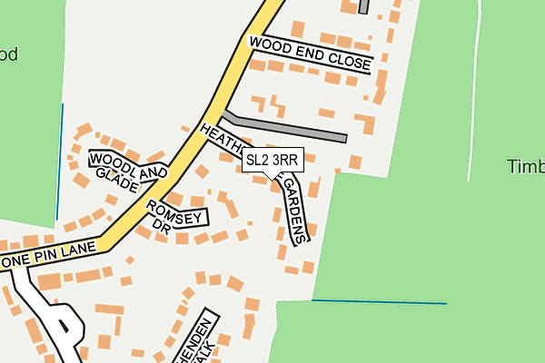 SL2 3RR map - OS OpenMap – Local (Ordnance Survey)