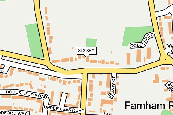 SL2 3RY map - OS OpenMap – Local (Ordnance Survey)