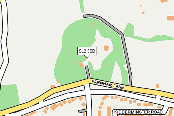 SL2 3SD map - OS OpenMap – Local (Ordnance Survey)