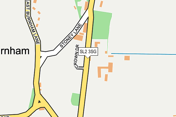 SL2 3SG map - OS OpenMap – Local (Ordnance Survey)