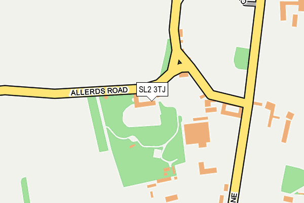 SL2 3TJ map - OS OpenMap – Local (Ordnance Survey)