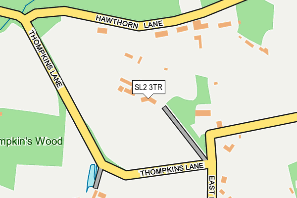 SL2 3TR map - OS OpenMap – Local (Ordnance Survey)