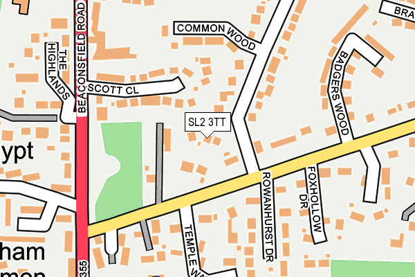 SL2 3TT map - OS OpenMap – Local (Ordnance Survey)