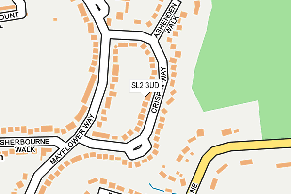 SL2 3UD map - OS OpenMap – Local (Ordnance Survey)