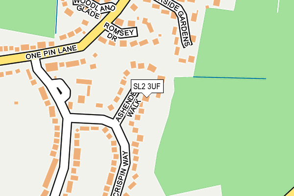 SL2 3UF map - OS OpenMap – Local (Ordnance Survey)