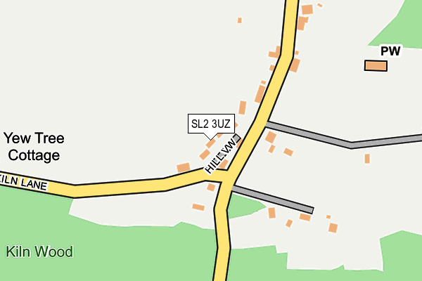SL2 3UZ map - OS OpenMap – Local (Ordnance Survey)