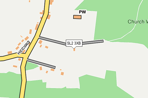 SL2 3XB map - OS OpenMap – Local (Ordnance Survey)