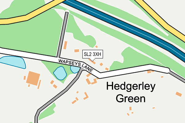 SL2 3XH map - OS OpenMap – Local (Ordnance Survey)