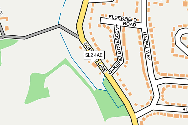 SL2 4AE map - OS OpenMap – Local (Ordnance Survey)