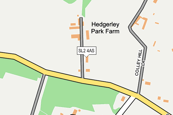 SL2 4AS map - OS OpenMap – Local (Ordnance Survey)