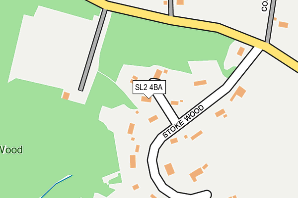 SL2 4BA map - OS OpenMap – Local (Ordnance Survey)