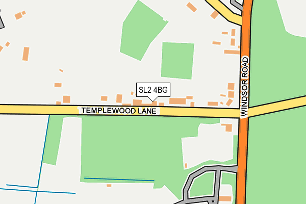 SL2 4BG map - OS OpenMap – Local (Ordnance Survey)