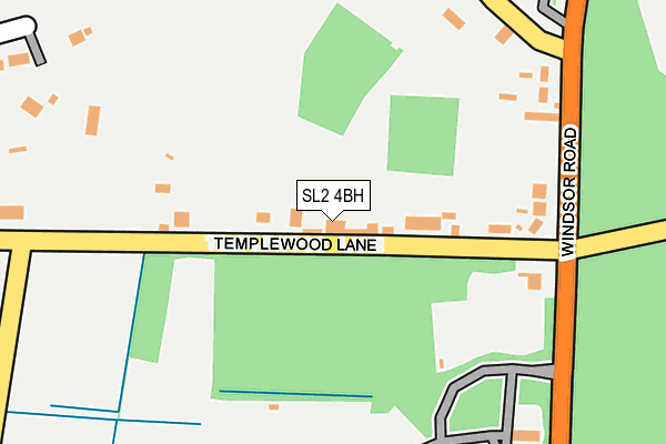 SL2 4BH map - OS OpenMap – Local (Ordnance Survey)