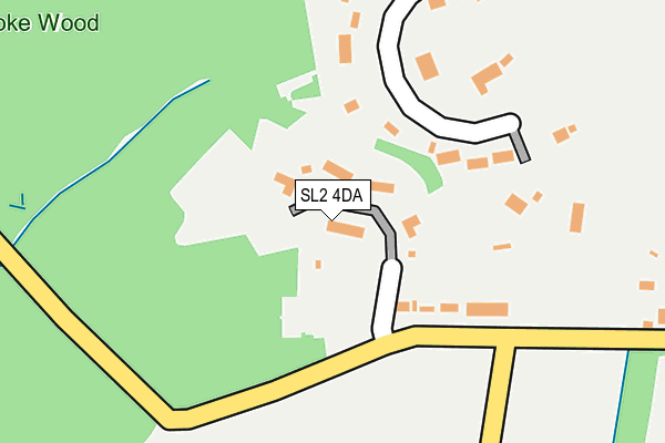 SL2 4DA map - OS OpenMap – Local (Ordnance Survey)