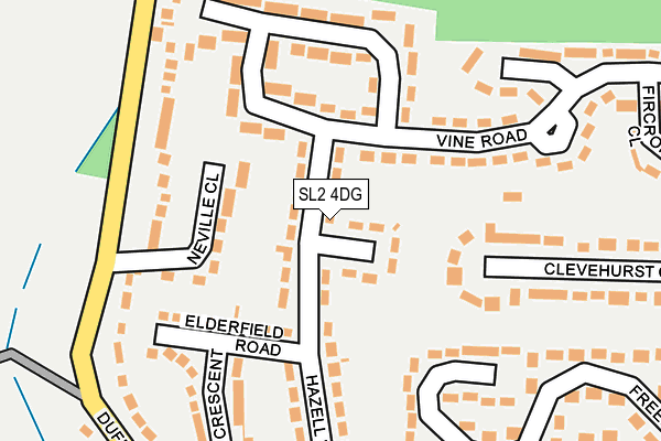 SL2 4DG map - OS OpenMap – Local (Ordnance Survey)