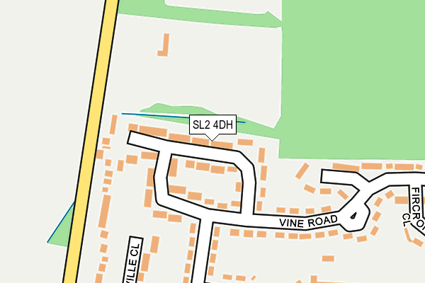 SL2 4DH map - OS OpenMap – Local (Ordnance Survey)
