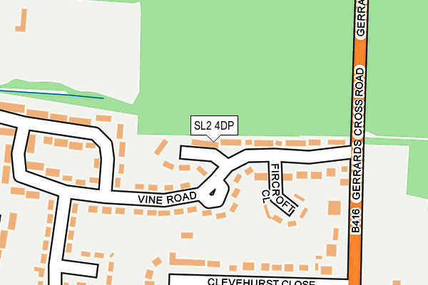 SL2 4DP map - OS OpenMap – Local (Ordnance Survey)