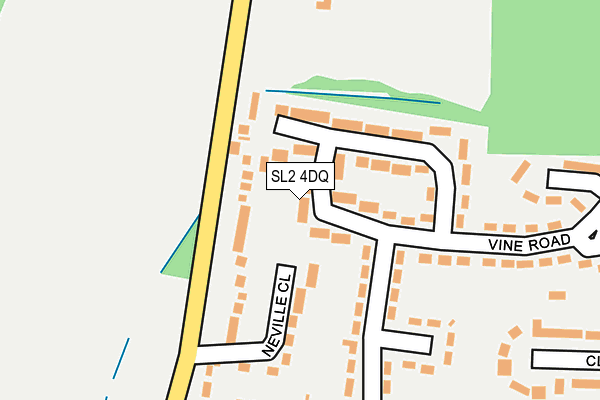 SL2 4DQ map - OS OpenMap – Local (Ordnance Survey)