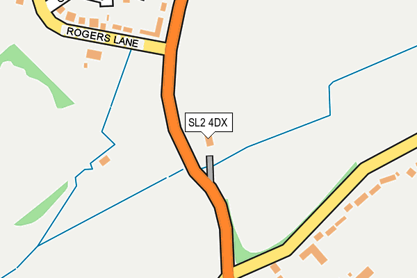 SL2 4DX map - OS OpenMap – Local (Ordnance Survey)